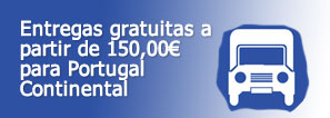 Entregas gratuitas a pertir de 150€ para Portugal Continental